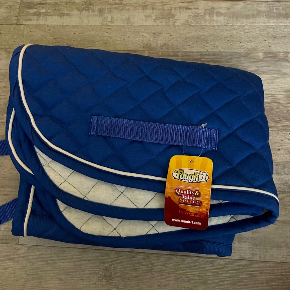 NWT Tough 1 EquiRoyal Square Quilted Cotton Comfort English Saddle Pad